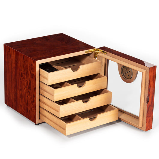 Humidificador de Puros de Cedro Macizo - Capacidad Grande con Control de Temperatura - Image 6