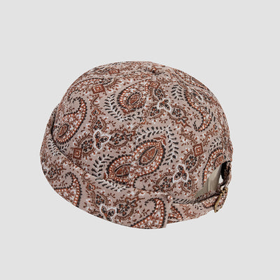 Sombrero de Cuero Vintage Cashew Flower - Estilo Yuppie Melon - Image 12