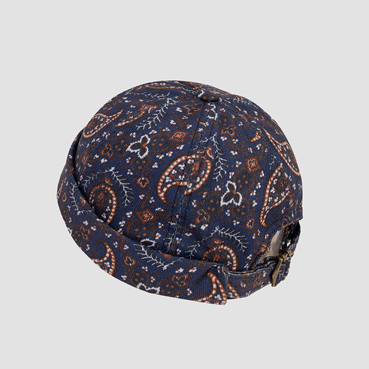 Sombrero de Cuero Vintage Cashew Flower - Estilo Yuppie Melon - Image 6
