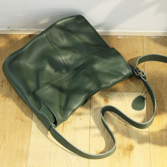 Bolso Bandolera Retro de Cuero Genuino para Mujer - Image 2