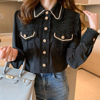 Camisa de Manga Larga con Costura Francesa - Estilo Parisino - Image 9