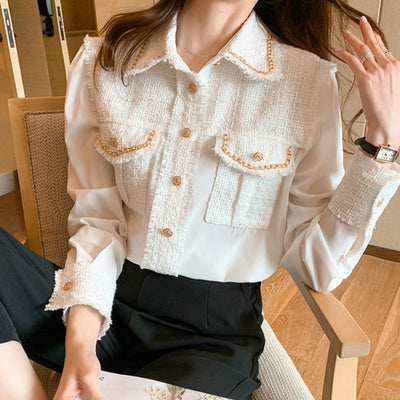 Camisa de Manga Larga con Costura Francesa - Estilo Parisino - Image 4