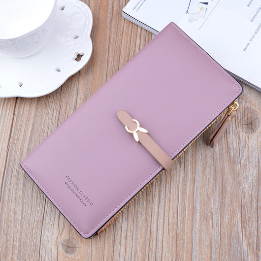 Billetera Larga para Mujer Estilo Coreano con Múltiples Compartimentos - Image 16