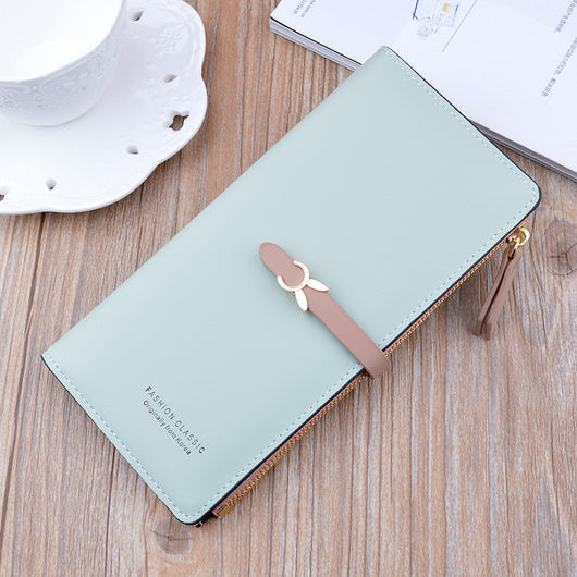 Billetera Larga para Mujer Estilo Coreano con Múltiples Compartimentos - Image 3