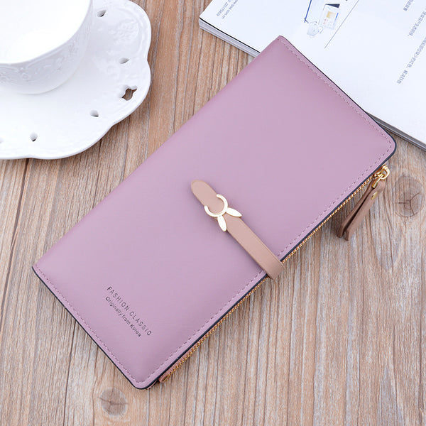 Billetera Larga para Mujer Estilo Coreano con Múltiples Compartimentos - Image 5