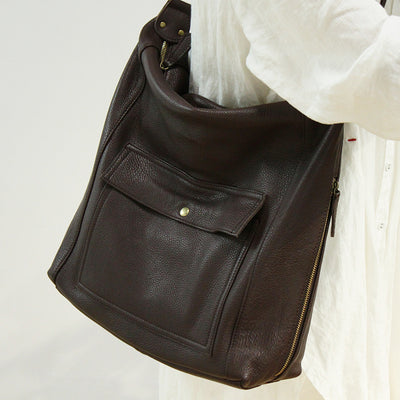 Bolso de Hombro Mujer Piel de Becerro Gran Capacidad - Bolsa Mensajero Práctica - Image 8