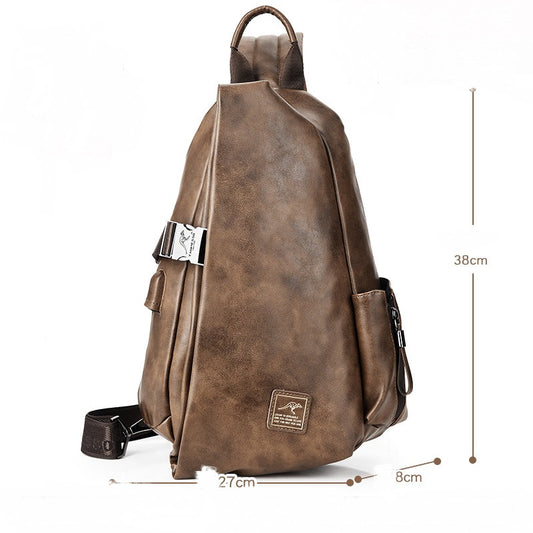 Bolsa Mensajero de Gran Capacidad para Hombre - Mochila Casual Estilo Coreano