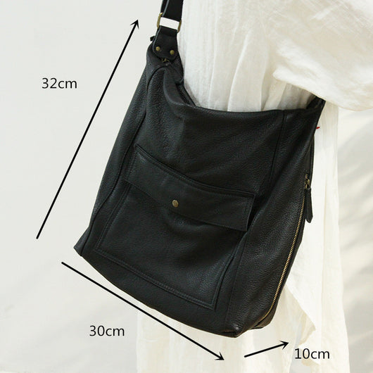 Bolso de Hombro Mujer Piel de Becerro Gran Capacidad - Bolsa Mensajero Práctica - Image 6