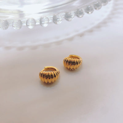 Aretes Franceses de Diseño Roscado con Cierre de Seguridad - Image 6