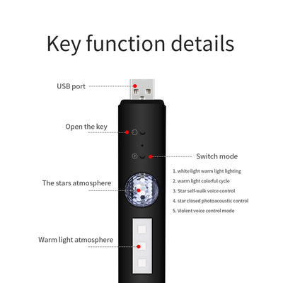 Luz Ambiental USB para Auto con 16 Colores Ajustables - Image 9