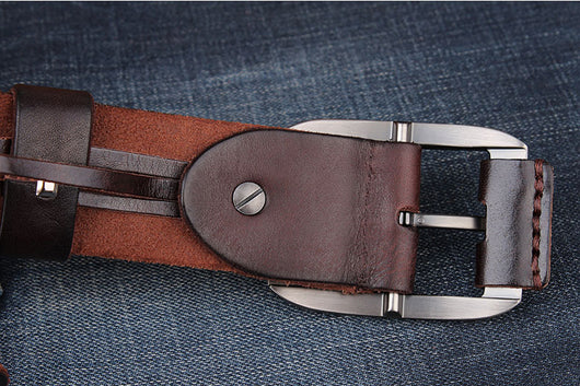 Cinturón de Cuero para Hombre con Hebilla de Pasador Pidai - Image 11