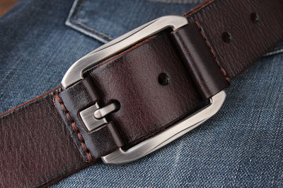 Cinturón de Cuero para Hombre con Hebilla de Pasador Pidai - Image 13