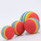 Pelota Arcoíris de Espuma EVA para Gatos - Juguete Saltarín Colorido