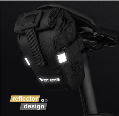 Bolsa Trasera para Bicicleta de Montaña y Ruta - Plegable y Compacta - Image 8
