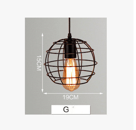 Lámpara Colgante Industrial Hierro Forjado Estilo Loft Nórdico Retro - Image 12
