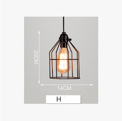 Lámpara Colgante Industrial Hierro Forjado Estilo Loft Nórdico Retro - Image 13