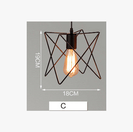 Lámpara Colgante Industrial Hierro Forjado Estilo Loft Nórdico Retro - Image 15