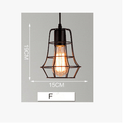 Lámpara Colgante Industrial Hierro Forjado Estilo Loft Nórdico Retro - Image 16