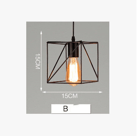 Lámpara Colgante Industrial Hierro Forjado Estilo Loft Nórdico Retro - Image 17