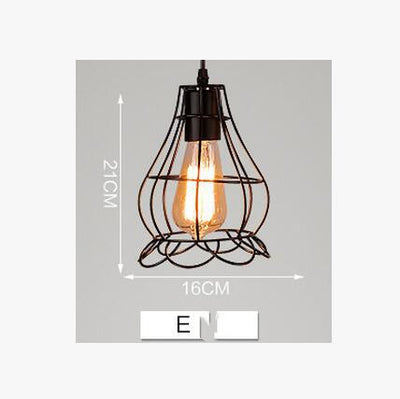 Lámpara Colgante Industrial Hierro Forjado Estilo Loft Nórdico Retro - Image 6