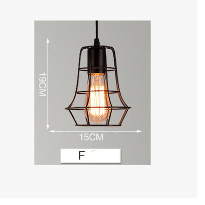 Lámpara Colgante Industrial Hierro Forjado Estilo Loft Nórdico Retro - Image 7