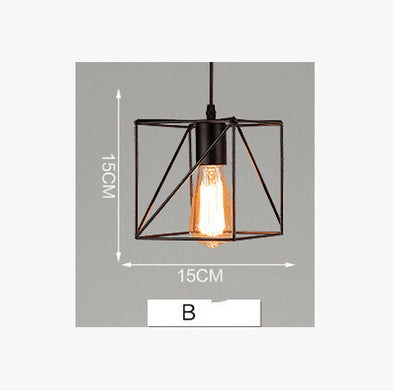Lámpara Colgante Industrial Hierro Forjado Estilo Loft Nórdico Retro - Image 8