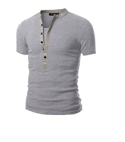 Camiseta Slim Fit con Costuras en Cuello para Hombre - Image 5