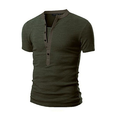 Camiseta Slim Fit con Costuras en Cuello para Hombre - Image 2