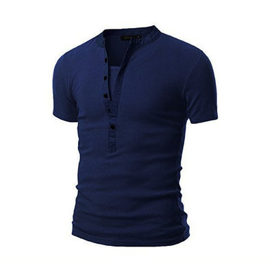 Camiseta Slim Fit con Costuras en Cuello para Hombre - Image 4