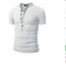 Camiseta Slim Fit con Costuras en Cuello para Hombre