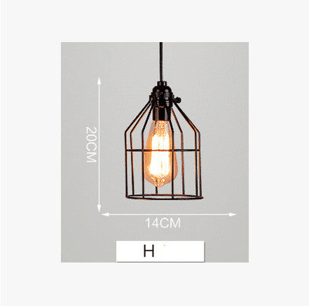 Lámpara Colgante Industrial Hierro Forjado Estilo Loft Nórdico Retro - Image 9