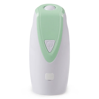 White and light green automatic laser cat toy with a power button, designed to provide interactive entertainment for cats. - Image 9