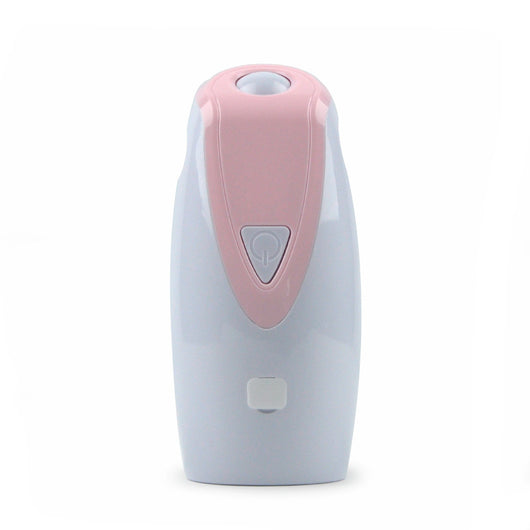 White and light green automatic laser cat toy with a power button, designed to provide interactive entertainment for cats. - Image 10