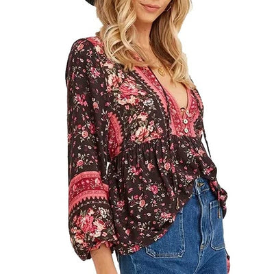 Blusa de Algodón Talla Grande para Mujer