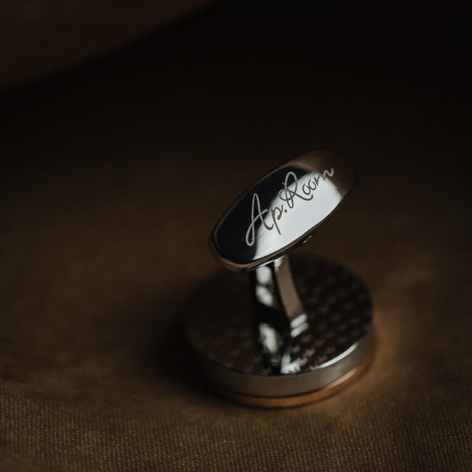 Gemelos de Acero Francés para Hombre - Elegancia Empresarial - Image 2