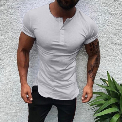 Playera Monocromática de Manga Corta para Hombre - Image 6