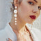 Aretes Grandes Flores de Perla - Accesorios de Temperamento para Damas
