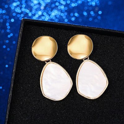 Aretes Lentejuelas Acrílico Estilo Retro - Diseño Importado