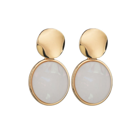 Aretes Lentejuelas Acrílico Estilo Retro - Diseño Importado