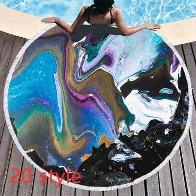 Toalla de Playa Redonda Microfibra Estampada - Image 19