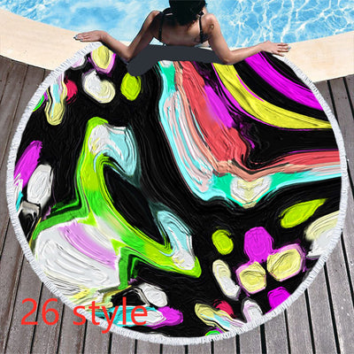 Toalla de Playa Redonda Microfibra Estampada - Image 25