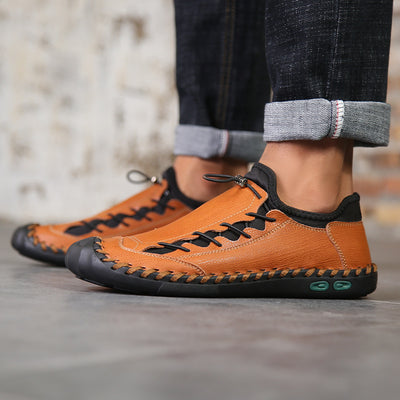 Zapatos Casuales de Cuero para Hombre - Estilo Retro Clásico - Image 10