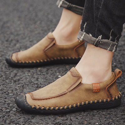 Zapatos Casuales de Cuero para Hombre - Estilo Retro Clásico - Image 18