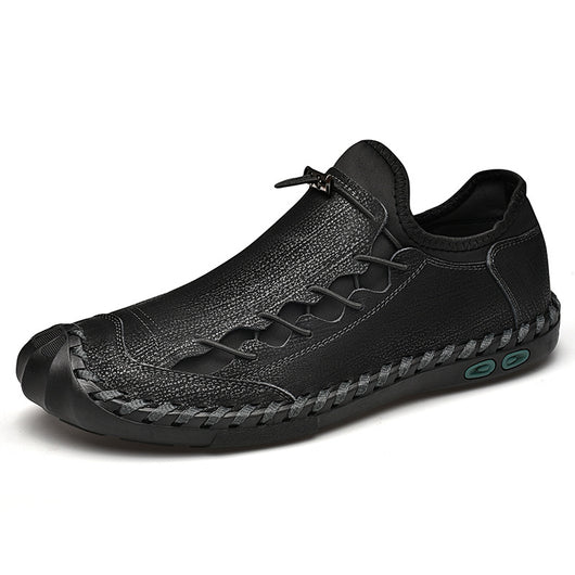 Zapatos Casuales de Cuero para Hombre - Estilo Retro Clásico - Image 2