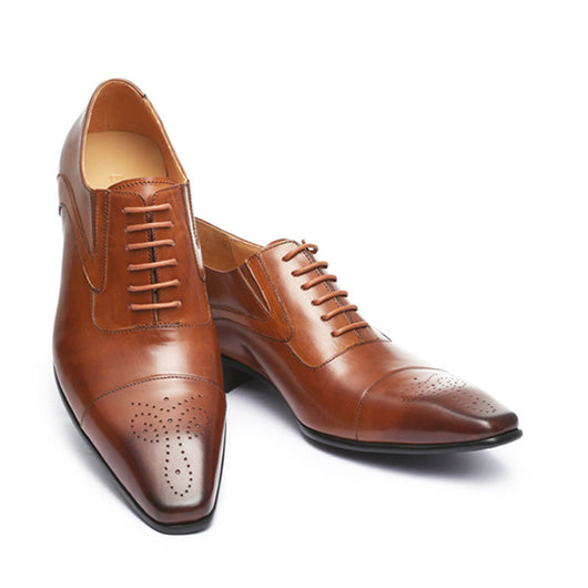 Zapatos Casuales de Cuero para Hombre con Punta Cuadrada - Image 10