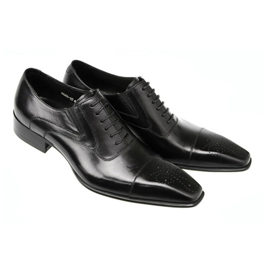 Zapatos Casuales de Cuero para Hombre con Punta Cuadrada - Image 5