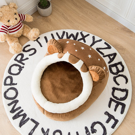 Cama de Peluche Desmontable y Lavable para Mascotas Pequeñas - Image 4