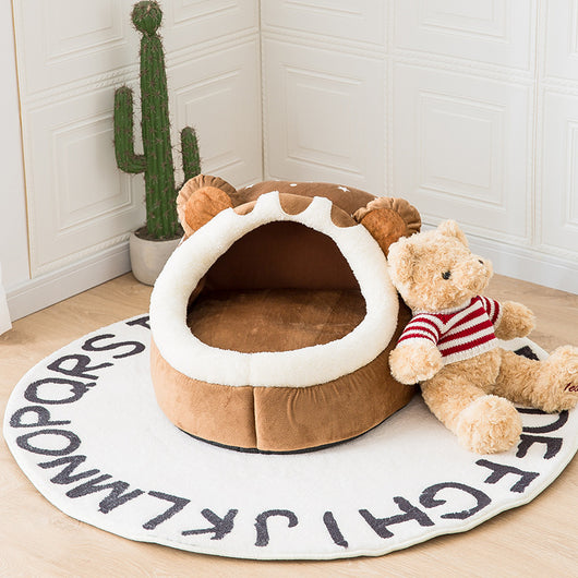 Cama de Peluche Desmontable y Lavable para Mascotas Pequeñas - Image 3