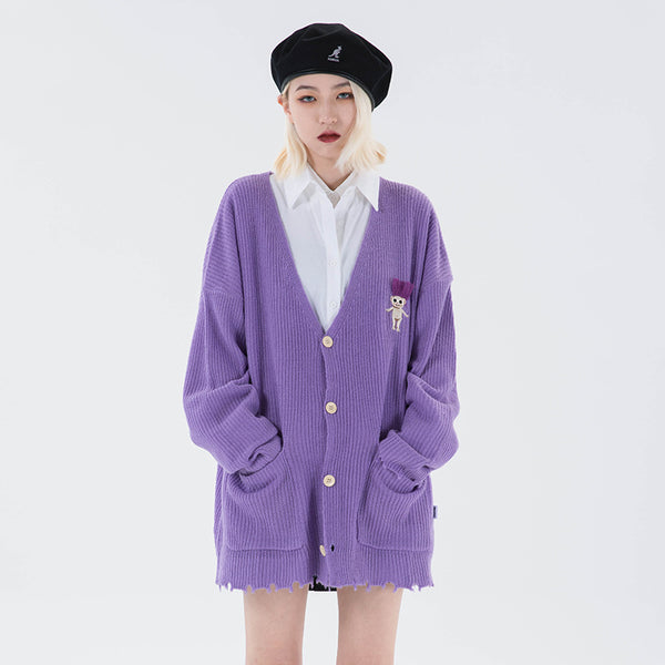 Cardigan Harajuku con Botones - Estilo Urbano Japonés