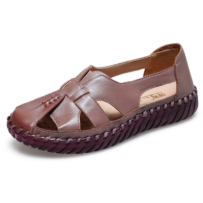 Zapatos de Cuero para Mujer con Diseño Hueco Innovador - Image 3